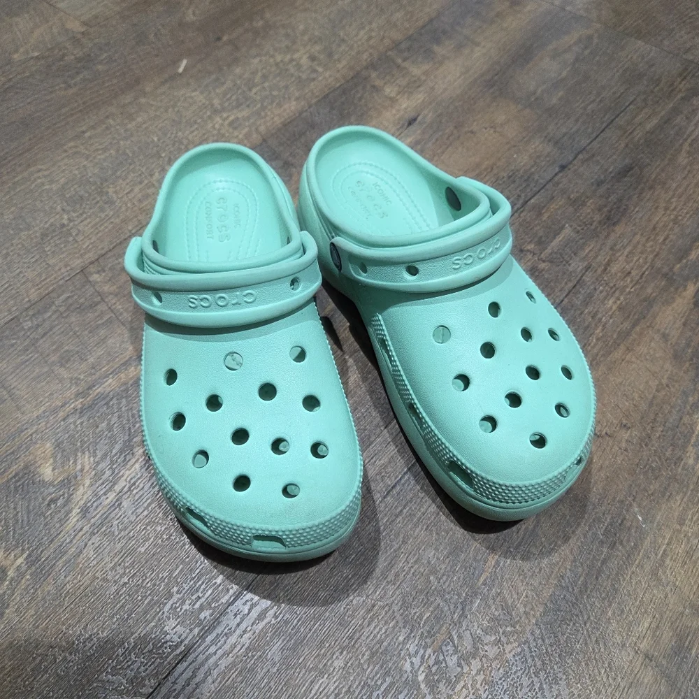 Crocs Platform Teal - Picture 3 of 10